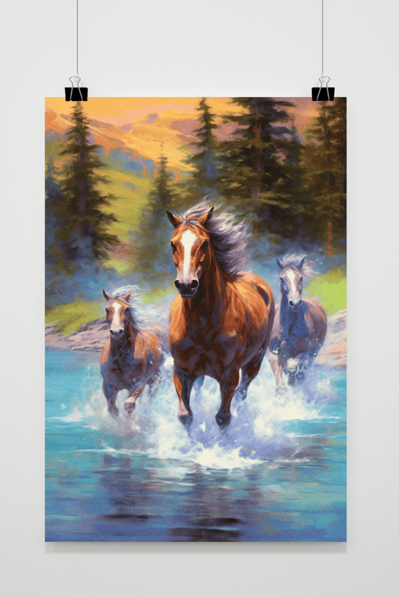 Paarden Poster poster