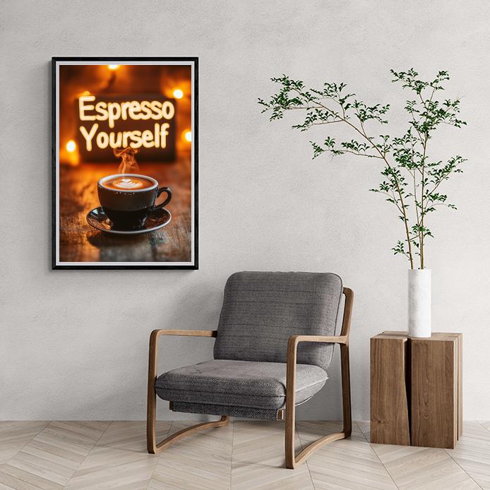 Espresso Yourself dans un intérieur