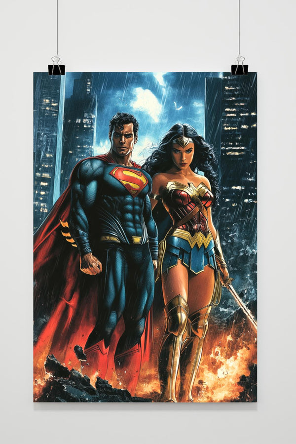 Superman Wonderwoman poster