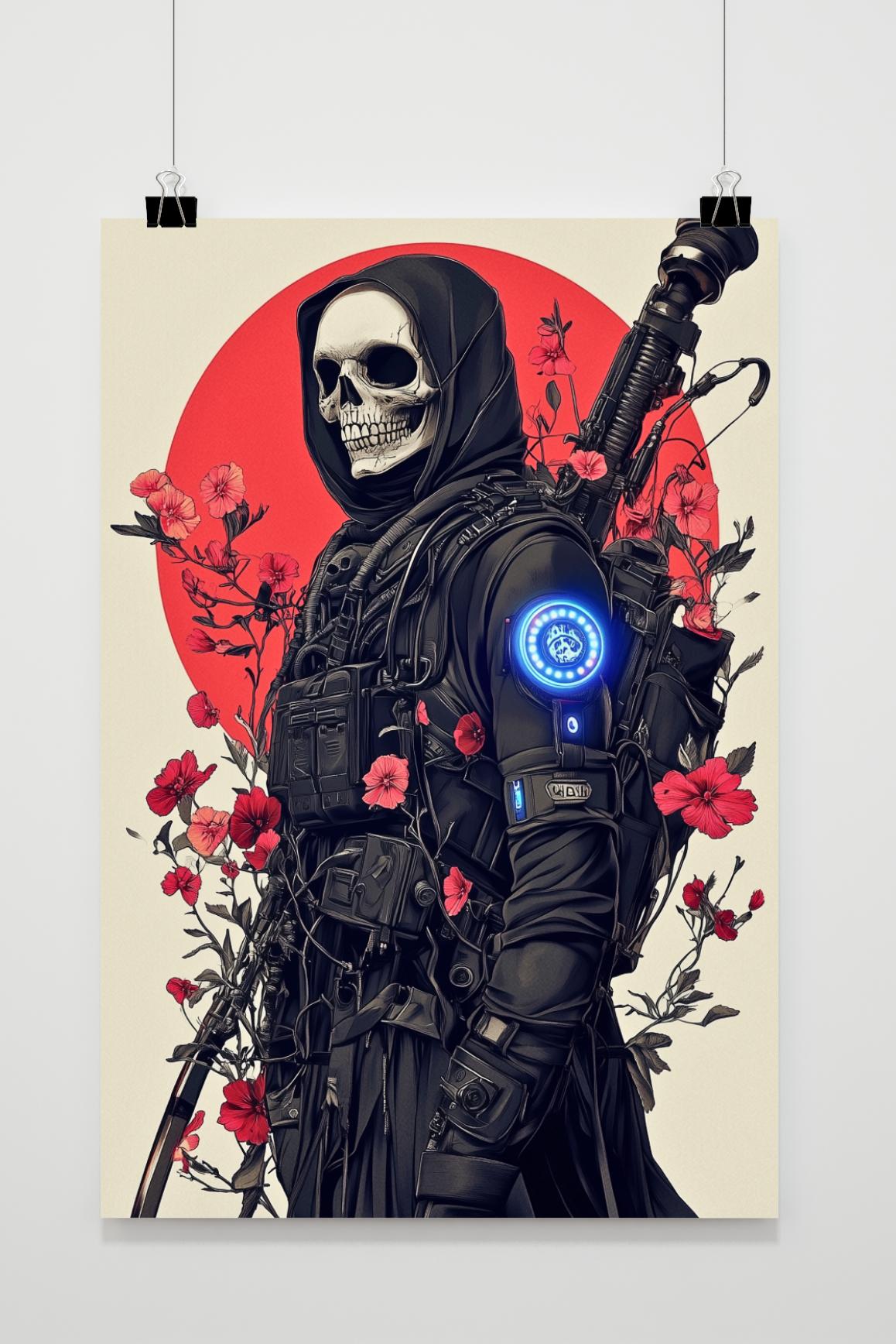 Affiche Soldat Crâne de 25 Artstreet