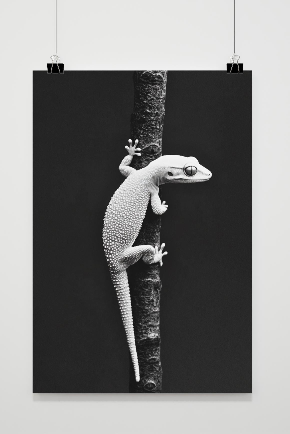 Affiche Gecko sur Branche de 25 Artstreet