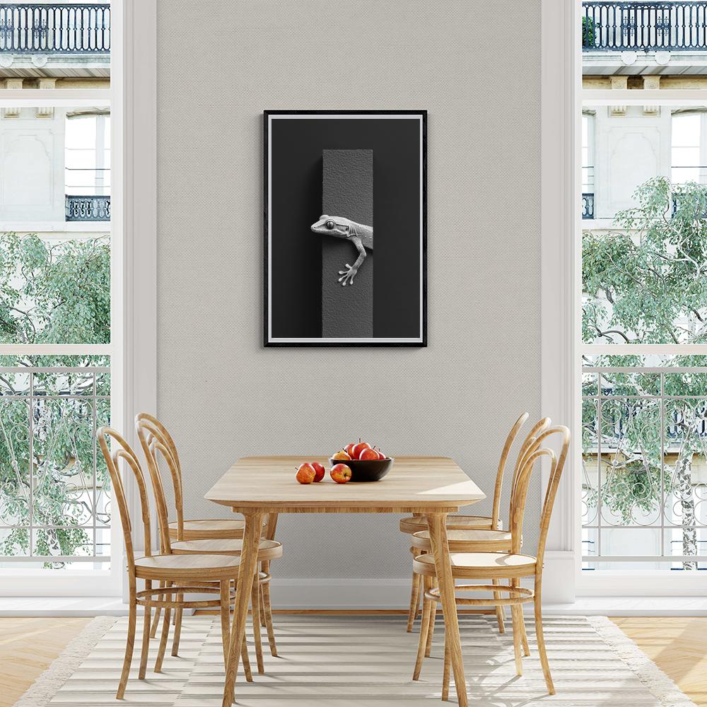 Gecko dans un intérieur