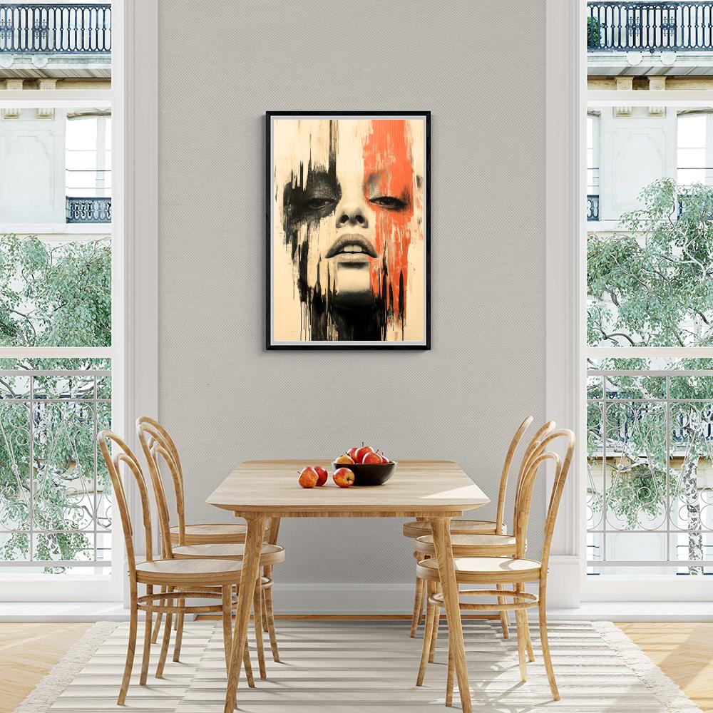 Yeux Effacés dans un intérieur