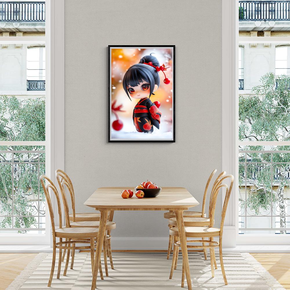 Chibi Japans dans un intérieur