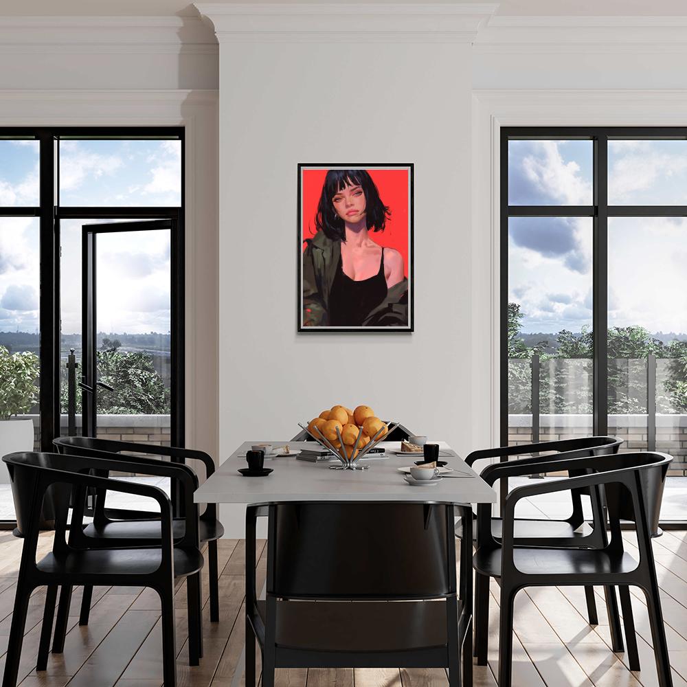 Fille Mode dans un intérieur