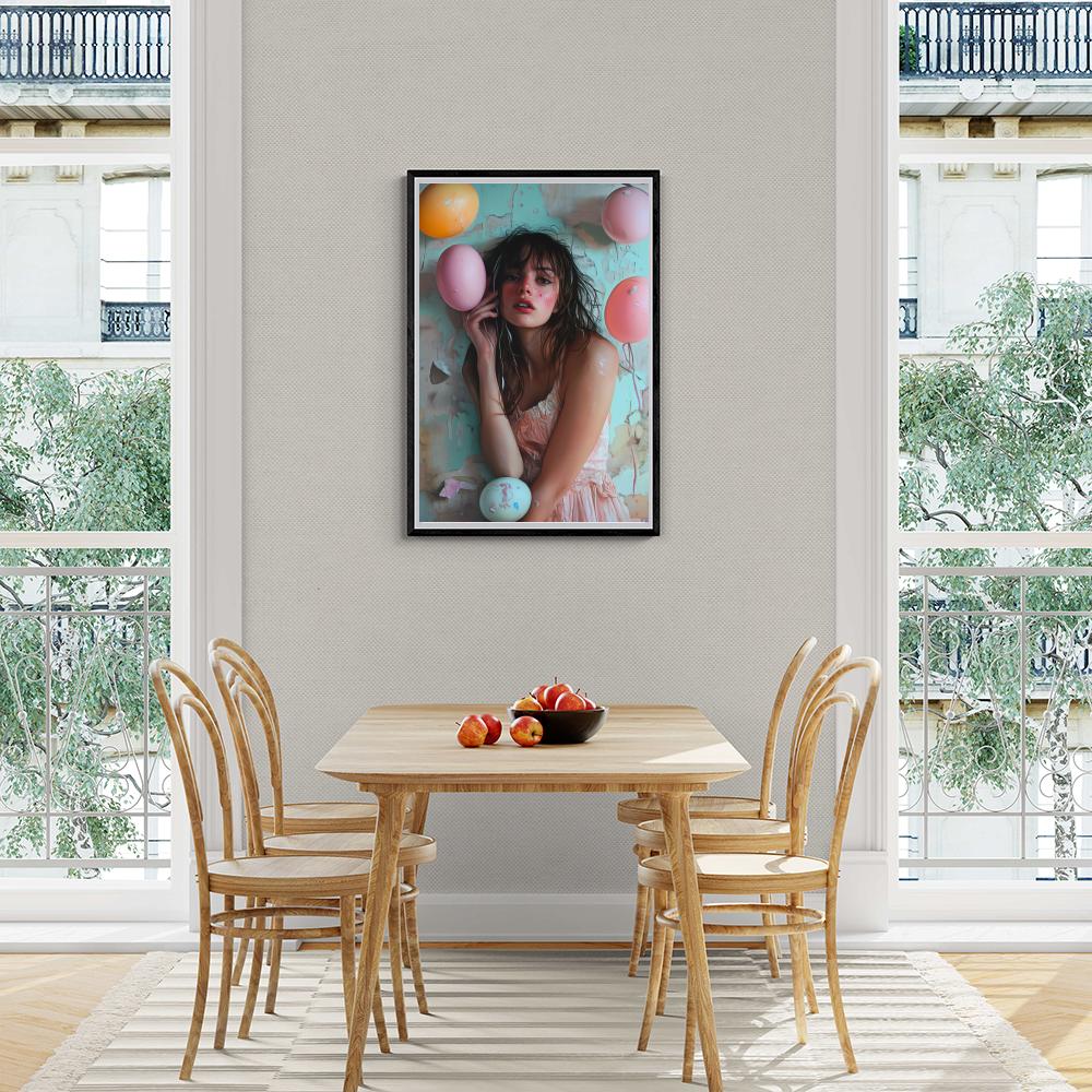 Ballonmeisje dans un intérieur