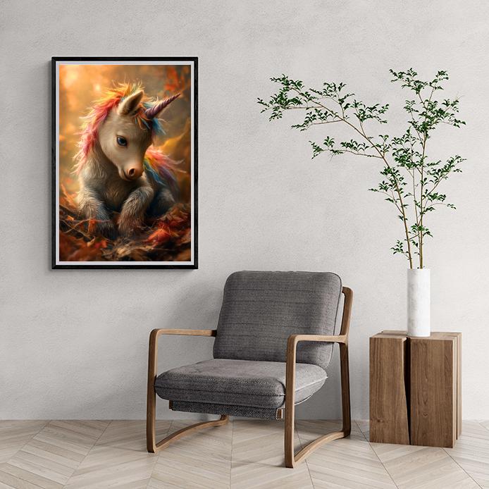 Licorne dans un intérieur