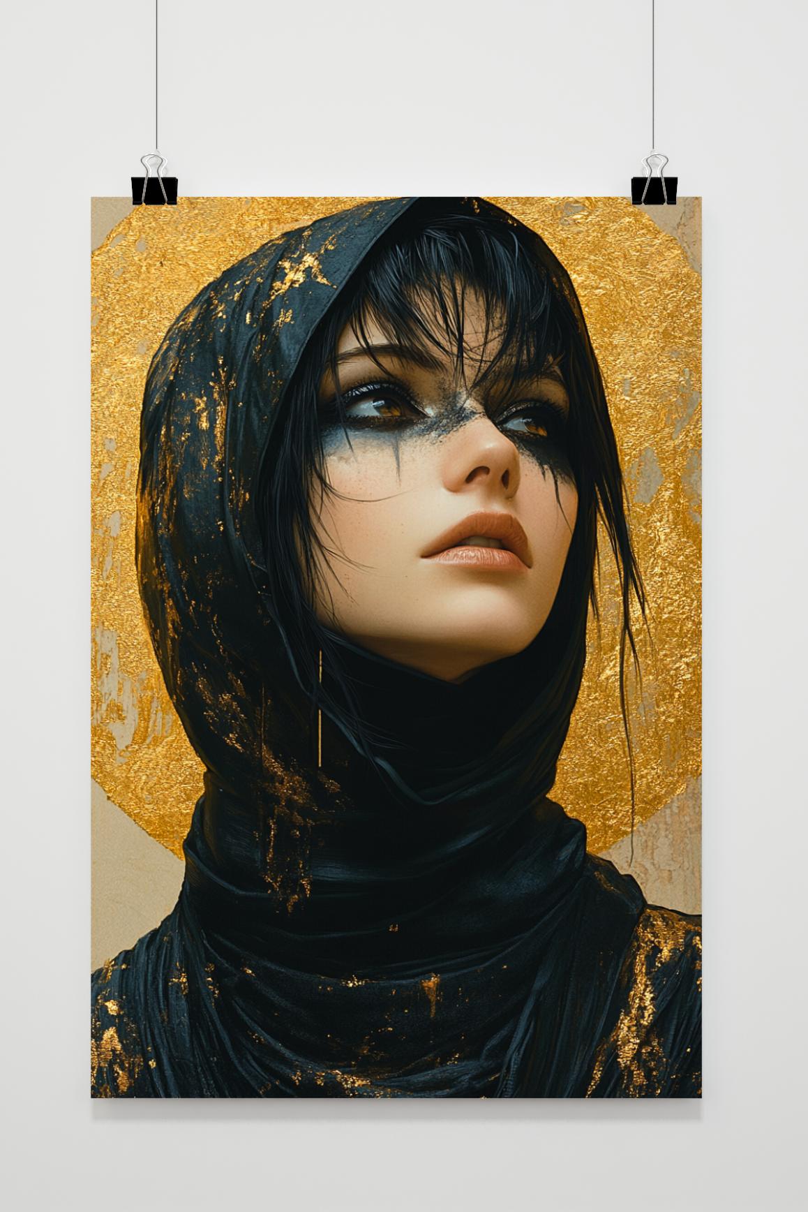 Affiche Femme au Foulard de 25 Artstreet