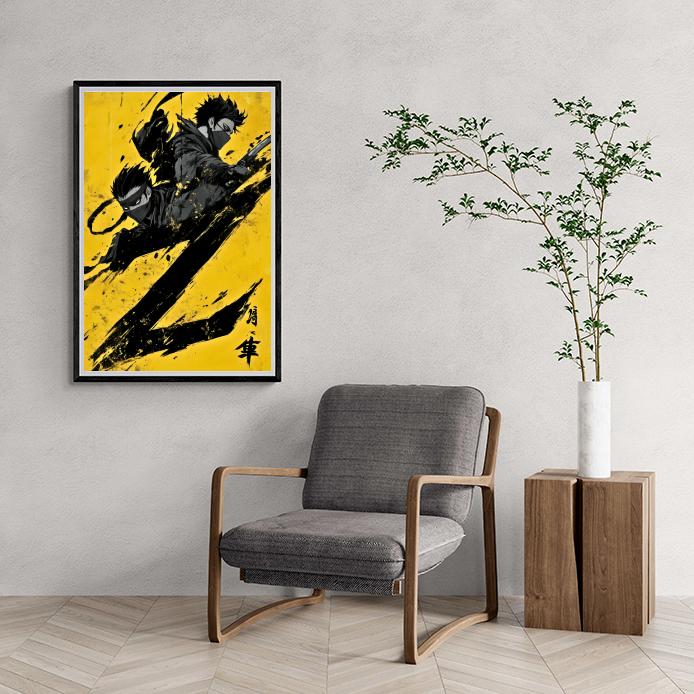 Ninja Anime dans un intérieur