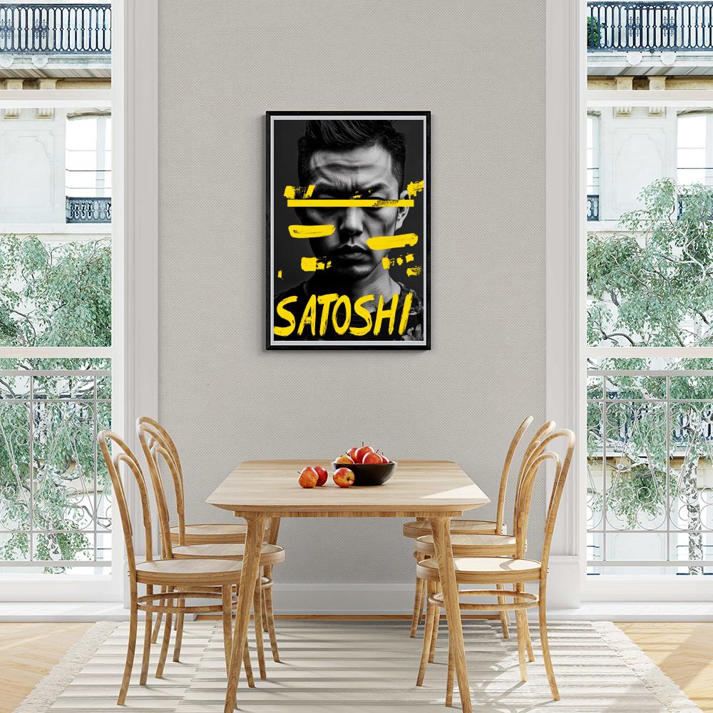 Satoshi dans un intérieur