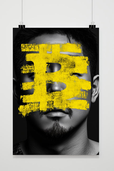 Affiche Bitcoin Portret