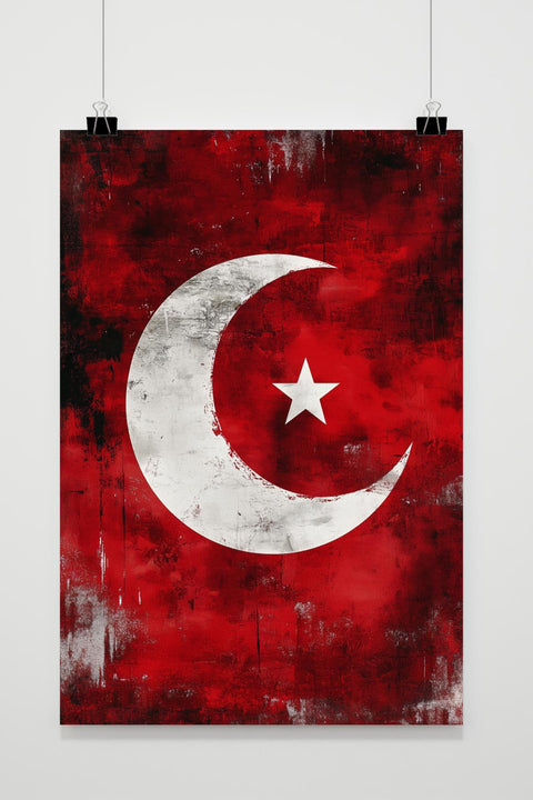 Affiche Drapeau Turquie