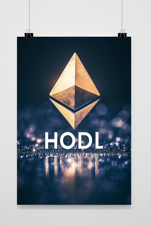 Affiche HODL Ethereum