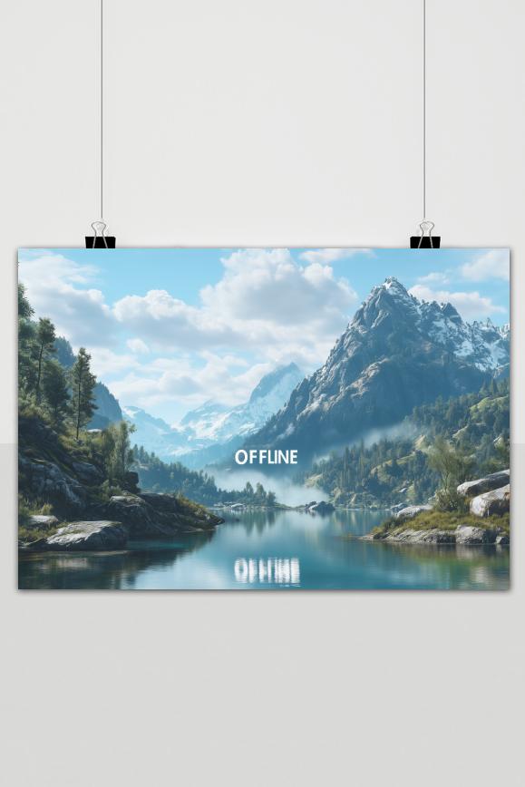 Offline Natuur poster