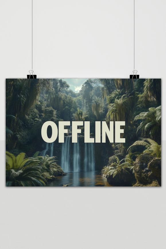 Offline Watervallen poster