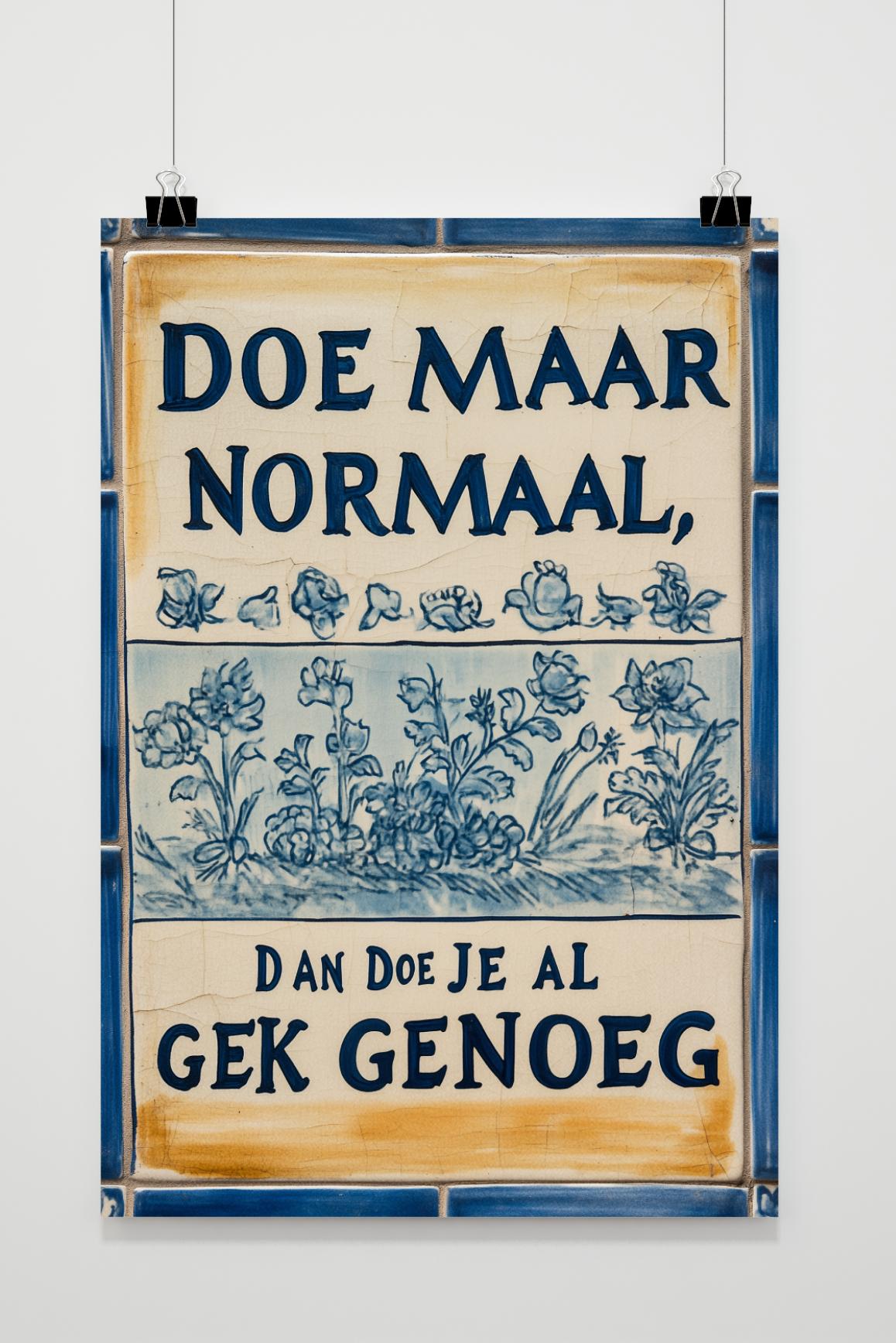 Póster Doe Maar Normaal de 25 Artstreet