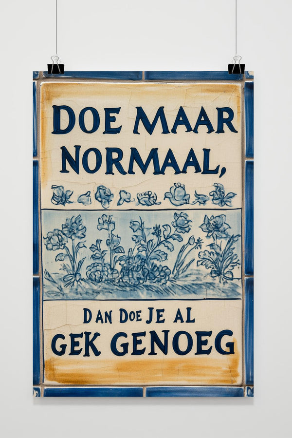 Doe Maar Normaal Poster