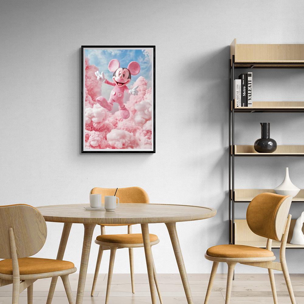 Mickey Mouse dans un intérieur