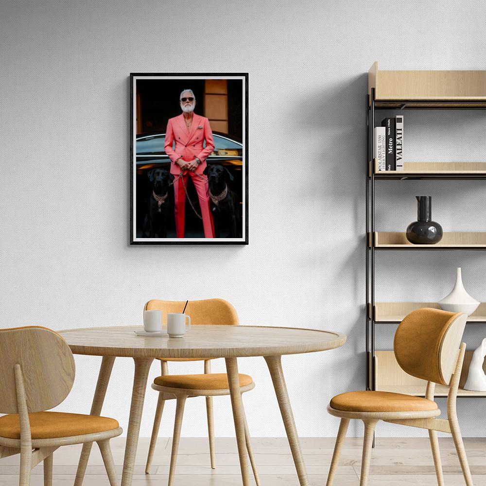 Chiens Noirs dans un intérieur
