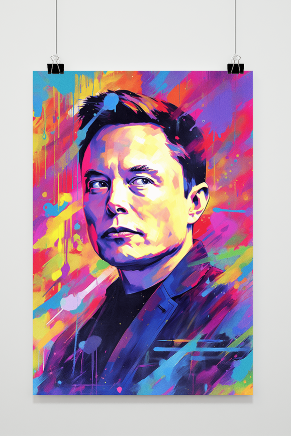 Póster Póster Elon Musk de 25 Artstreet