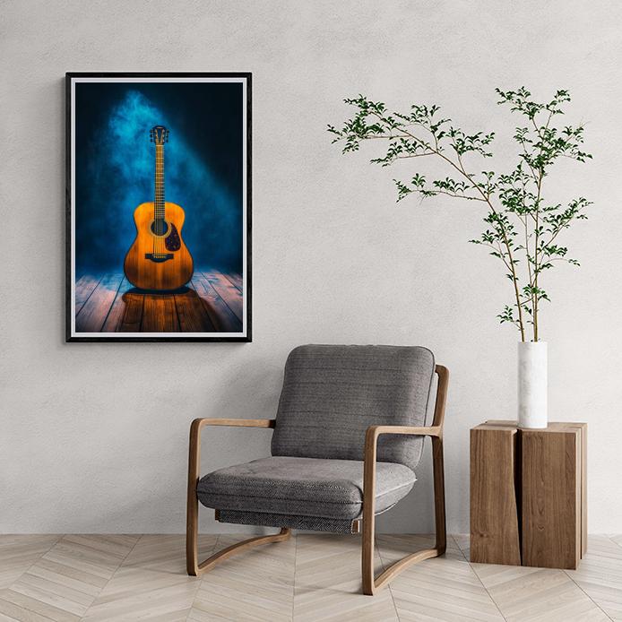 Guitare dans un intérieur