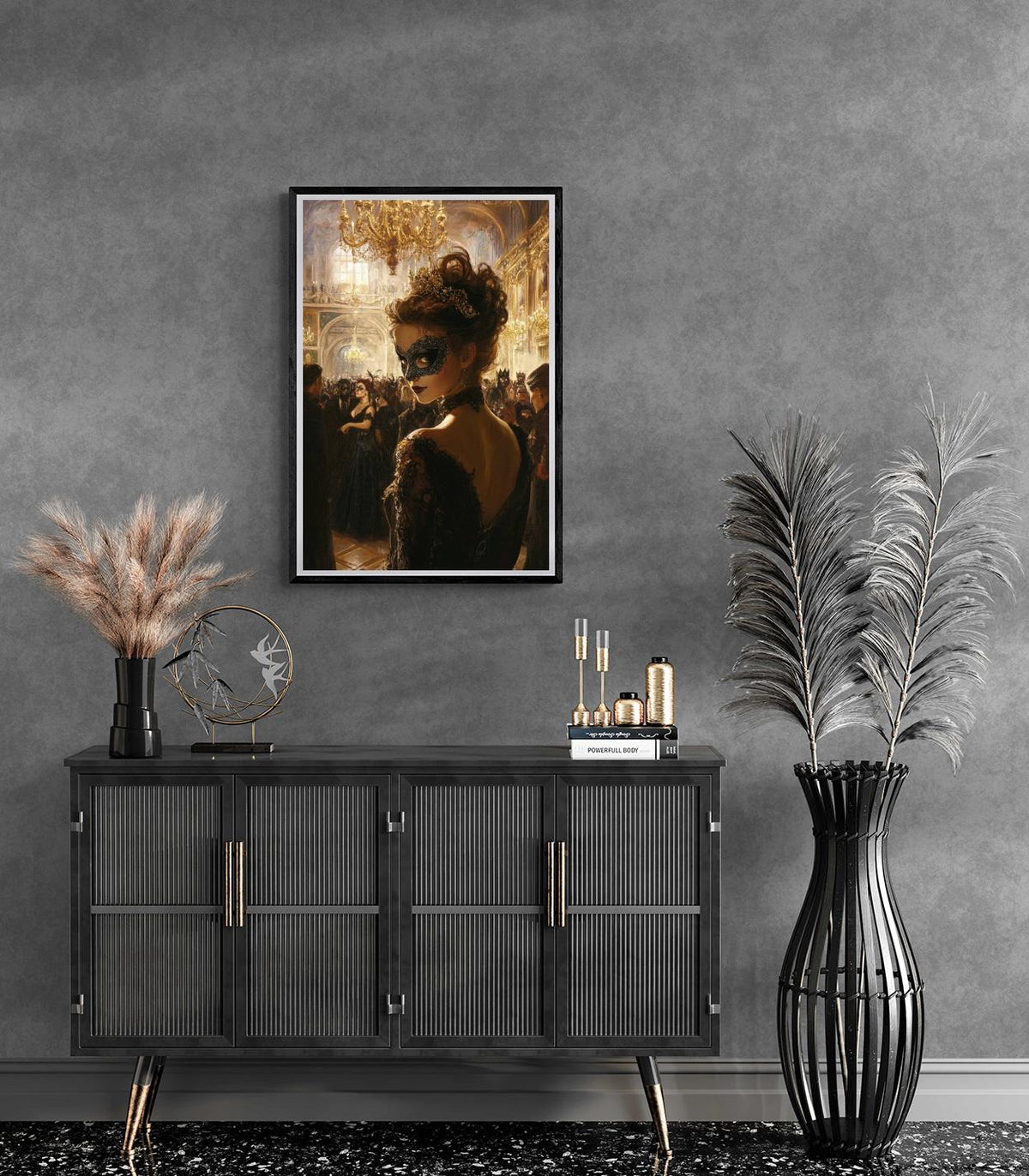 Maskeradebal dans un intérieur