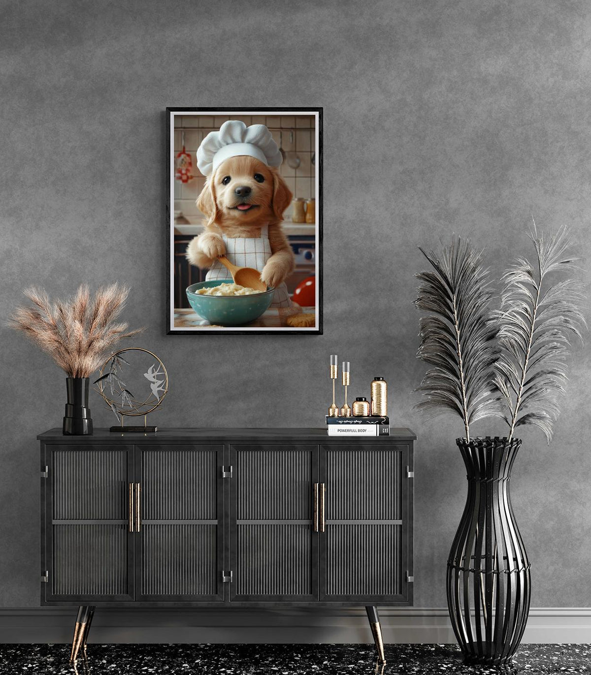 Chiot dans un intérieur