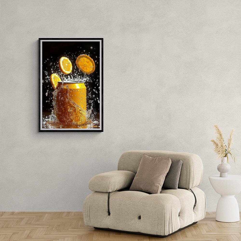 Soda à l'Orange dans un intérieur