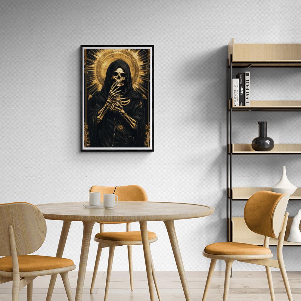 Squelette Mort dans un intérieur
