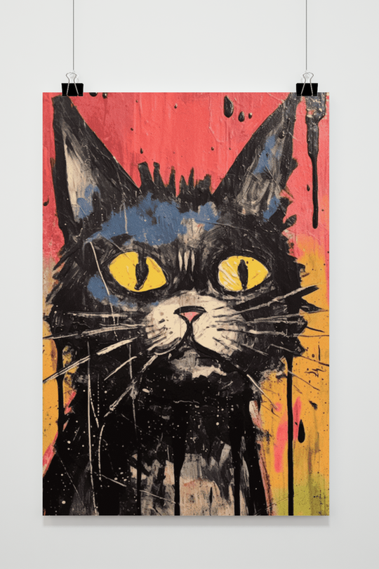 Cat Poster Abstract