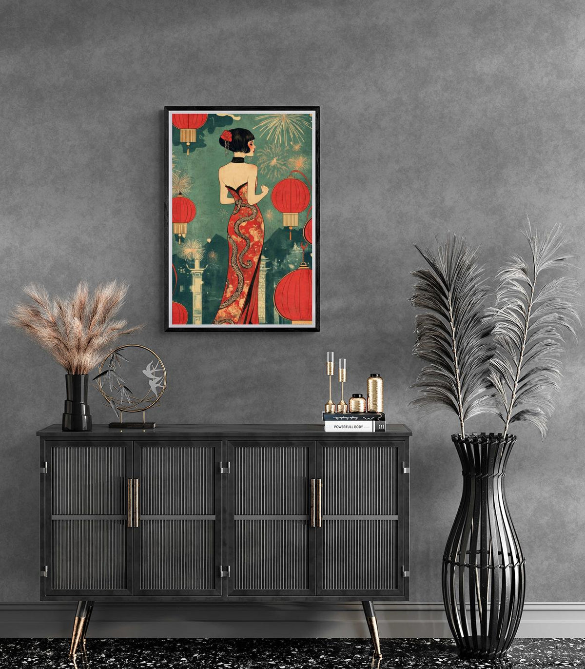 Femme Orientale dans un intérieur