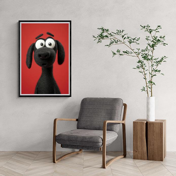 Chien Jouet dans un intérieur