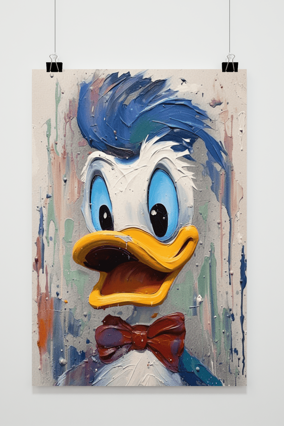 Póster Donald Duck Abstracto de 25 Artstreet