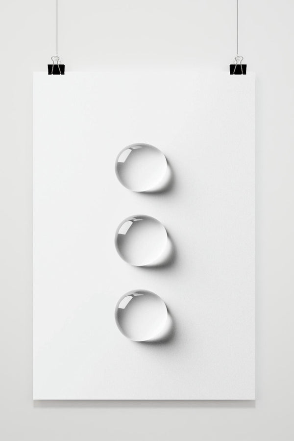 Affiche Gouttes d'eau