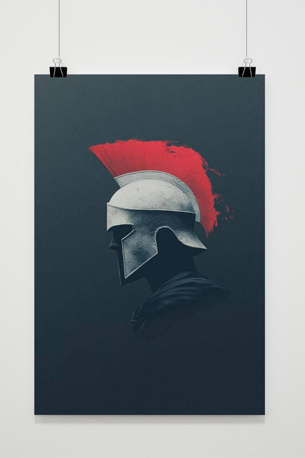 Affiche Casque Spartiate