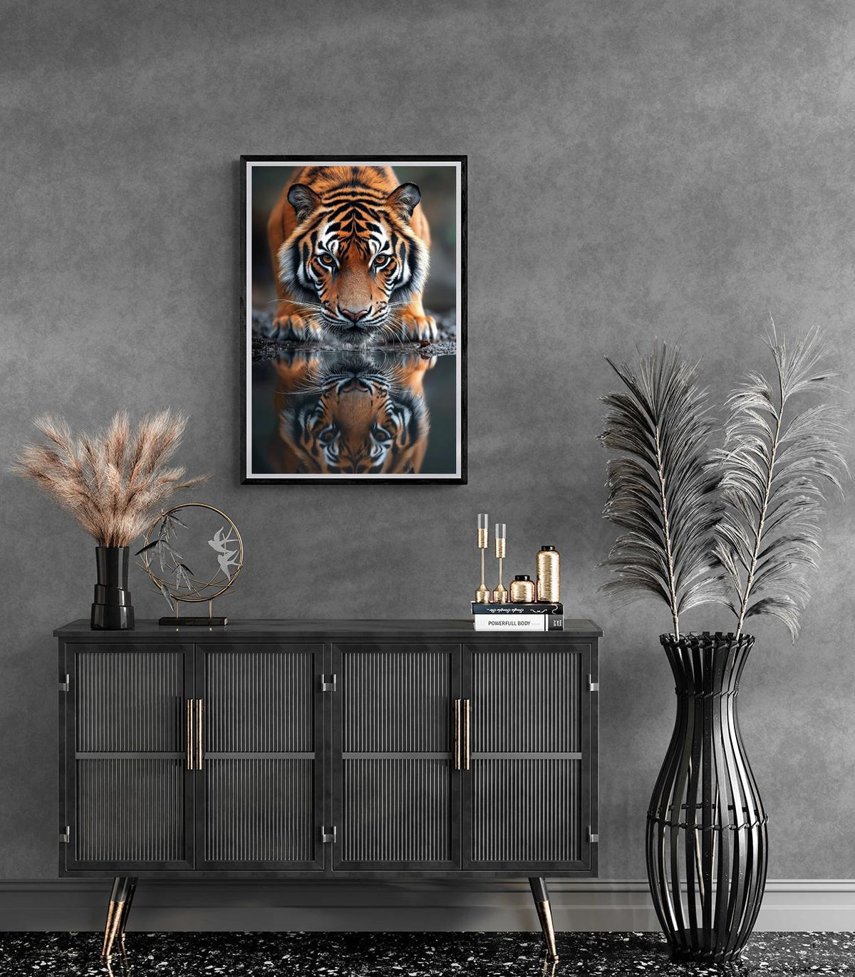 Tigre Reflet dans un intérieur