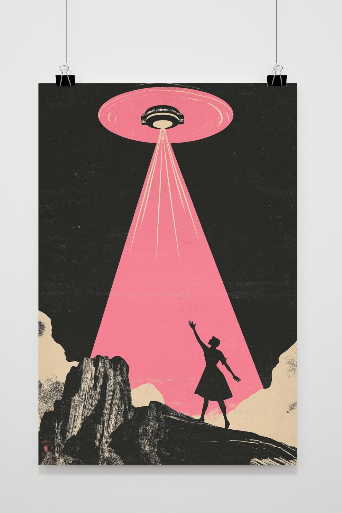 Póster OVNI de 25 Artstreet