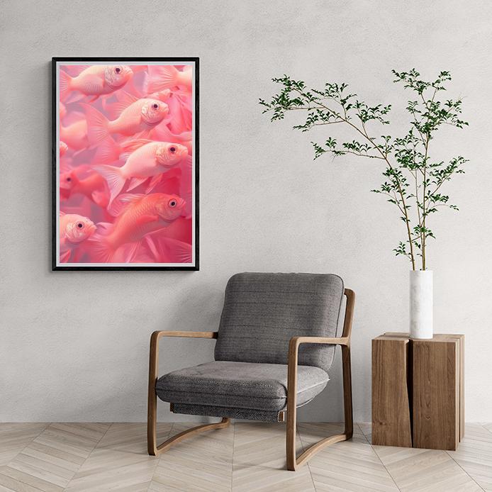 Poissons dans un intérieur