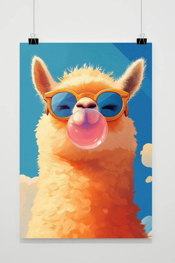 Lama Zonnebril poster