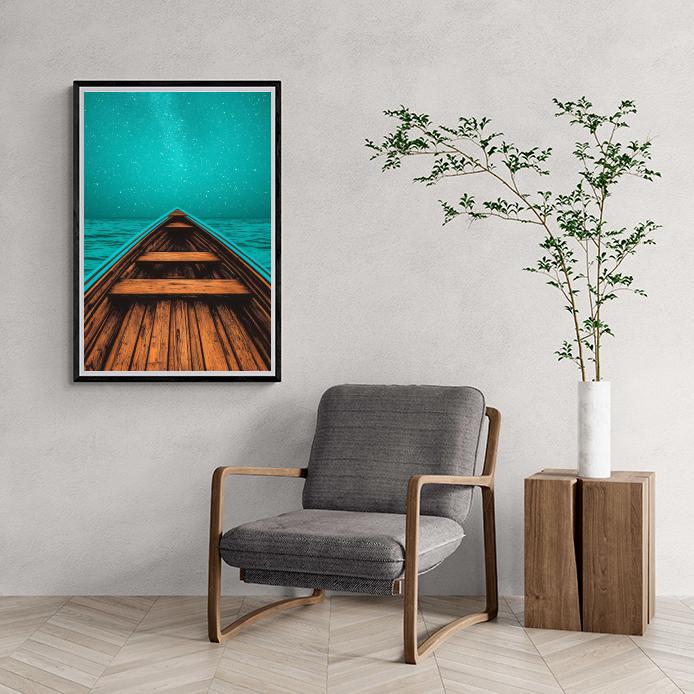 Bateau Ciel Étoilé dans un intérieur