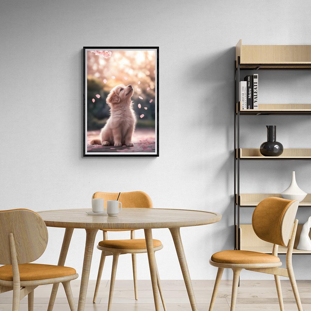 Golden Retriever dans un intérieur