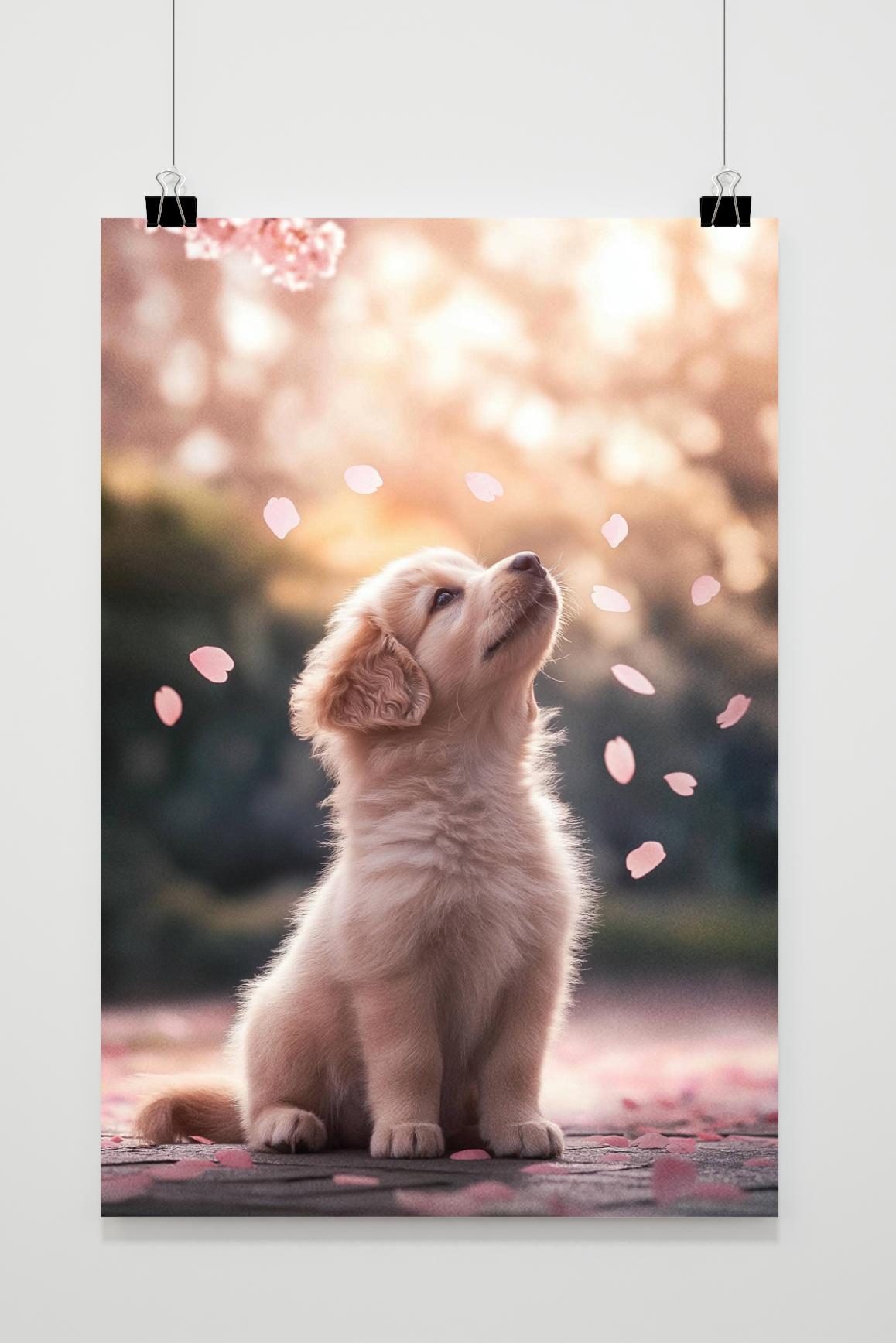Affiche Golden Retriever de 25 Artstreet