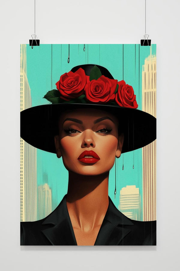 Affiche Femme au Chapeau