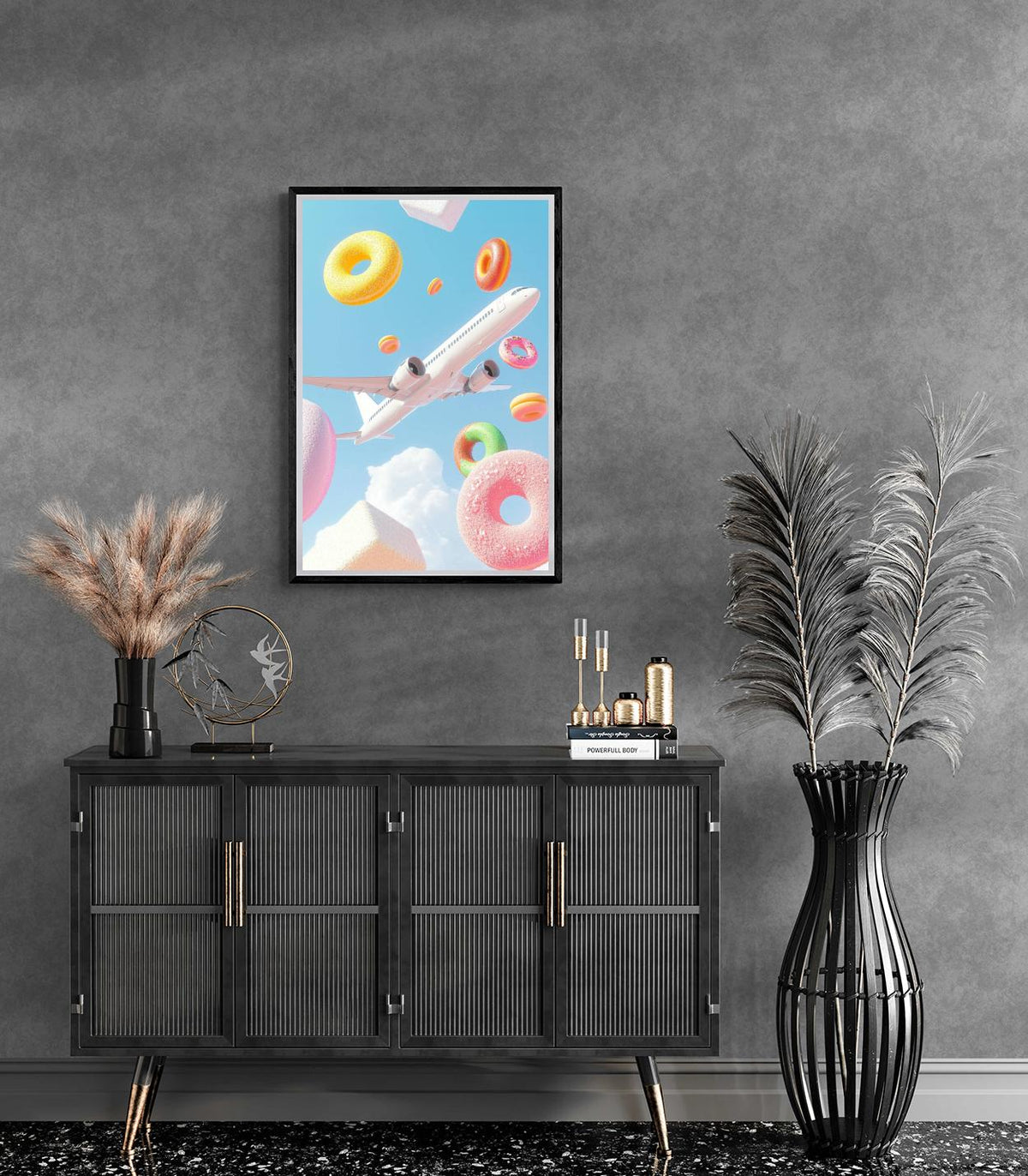 Avion Donuts dans un intérieur