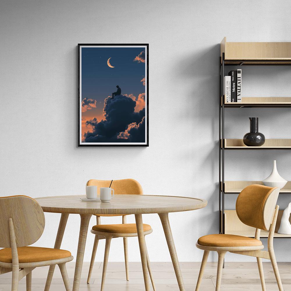 Man Wolk dans un intérieur