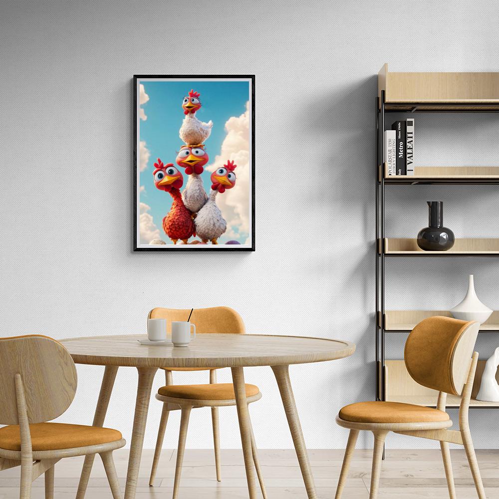 Gallinas en un interior