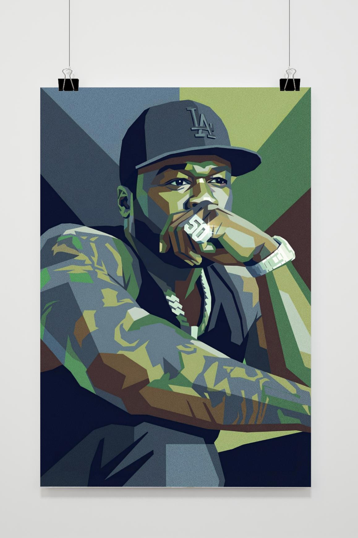50 Cent poster van 25 Artstreet
