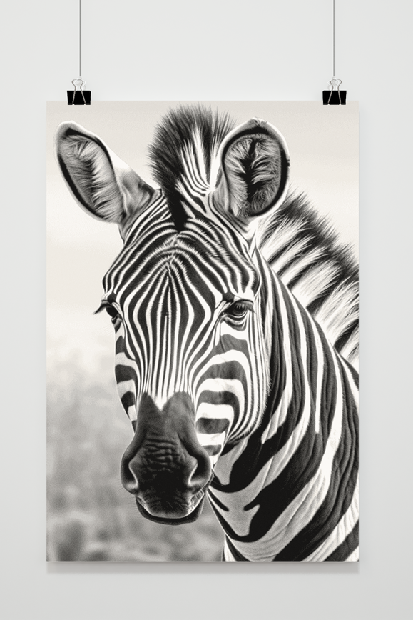 Póster Cebra Africana de 25 Artstreet
