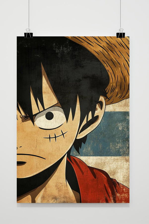 Luffy Vintage One Piece poster