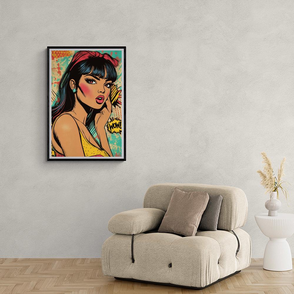 Femme Comic dans un intérieur